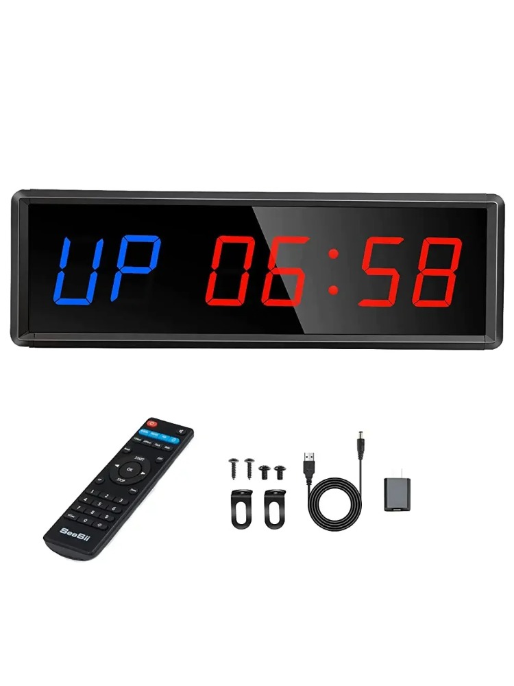 Crossfit Training Gear - Digital Countdown Clock Stopwatch With Remote