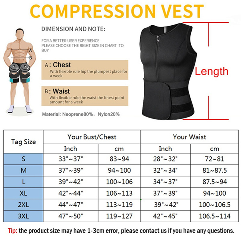 Men Neoprene Sauna Sweat Vest  - Crossfit Weight Vest avaliação e preço