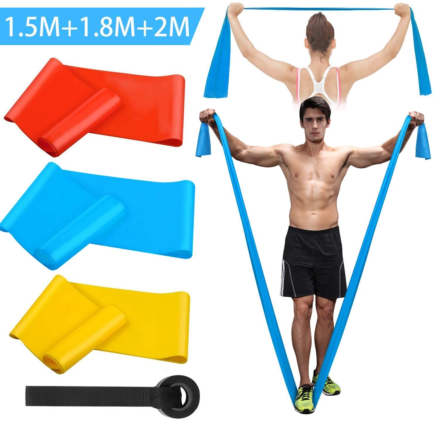 Elastic Fitness Bands 3Pcs Res - Crossfit Equipment avaliação e preço