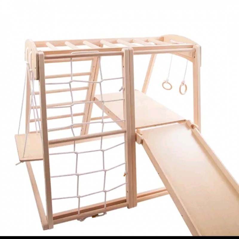Indoor Playground Montessori B - Gymnastic Ring Wood avaliação e preço