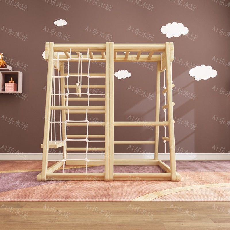 Indoor Playground Montessori B - Gymnastic Ring Wood avaliação e preço