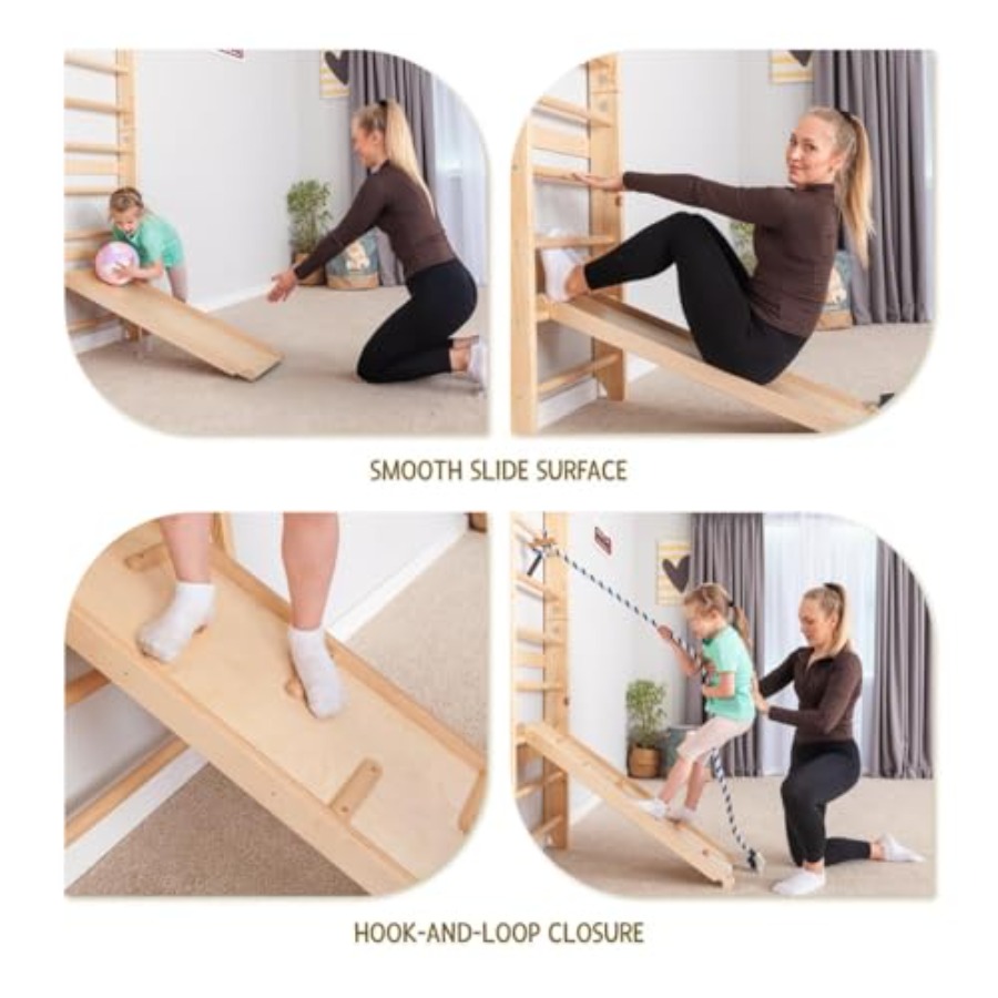 Swedish Ladder Wall Bars for h - Gymnastic Ring Wood avaliação e preço