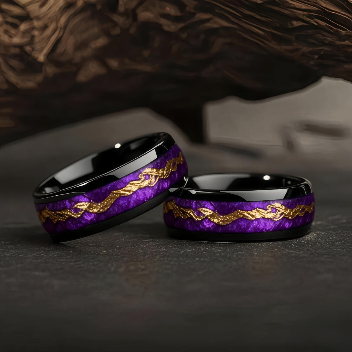 Fashion Black Men Stainless St - Gymnastic Ring Wood avaliação e preço