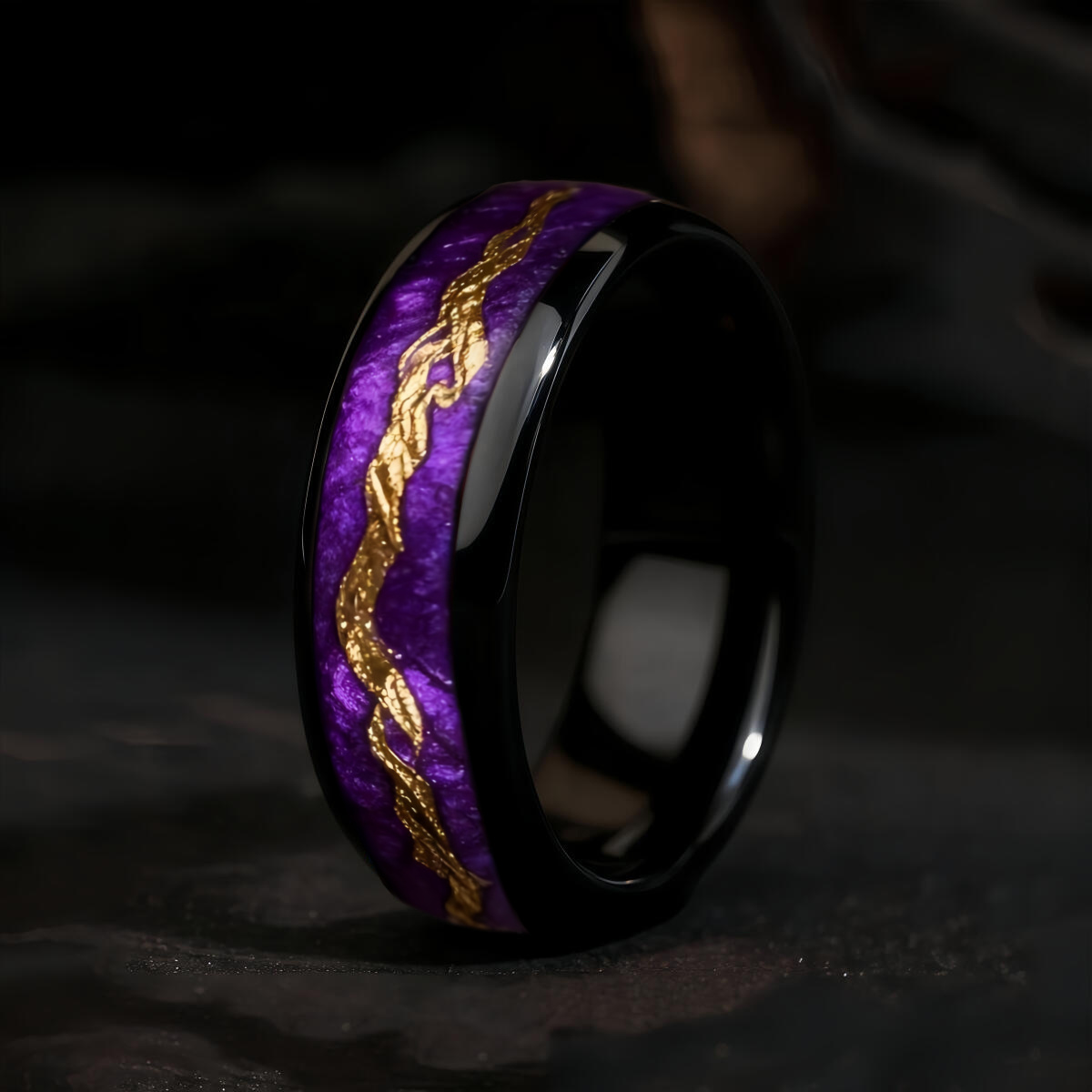 Fashion Black Men Stainless St - Gymnastic Ring Wood avaliação e preço