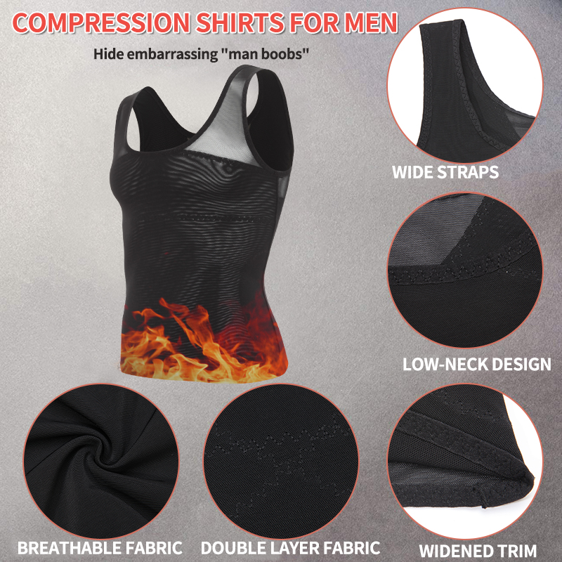 Men Shapewear Chest Compressio - Crossfit Weight Vest avaliação e preço