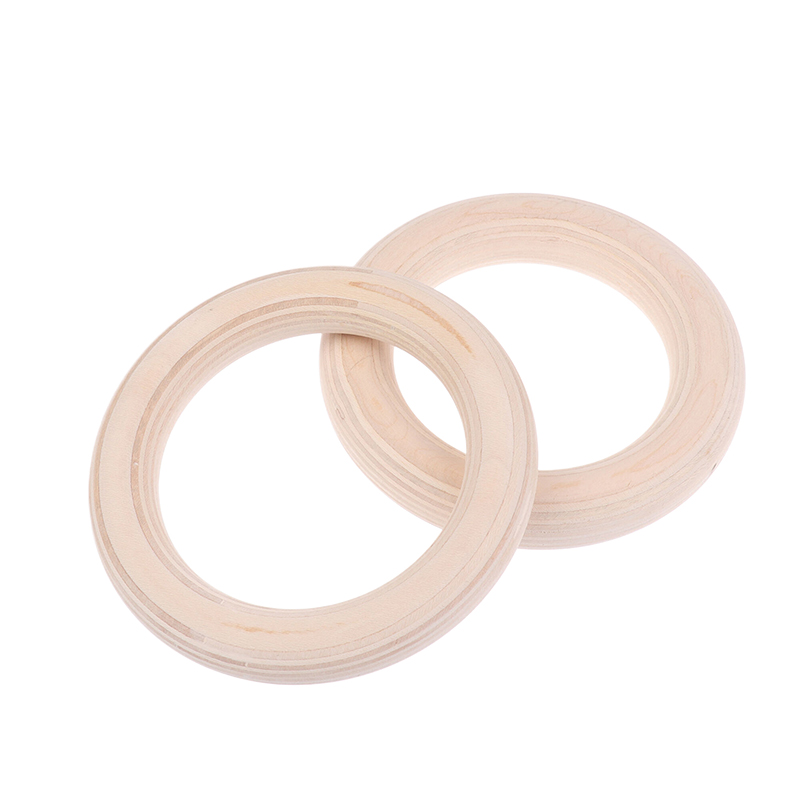 2Pcs/Pairs Portable Crossfit G - Gymnastic Ring Wood avaliação e preço