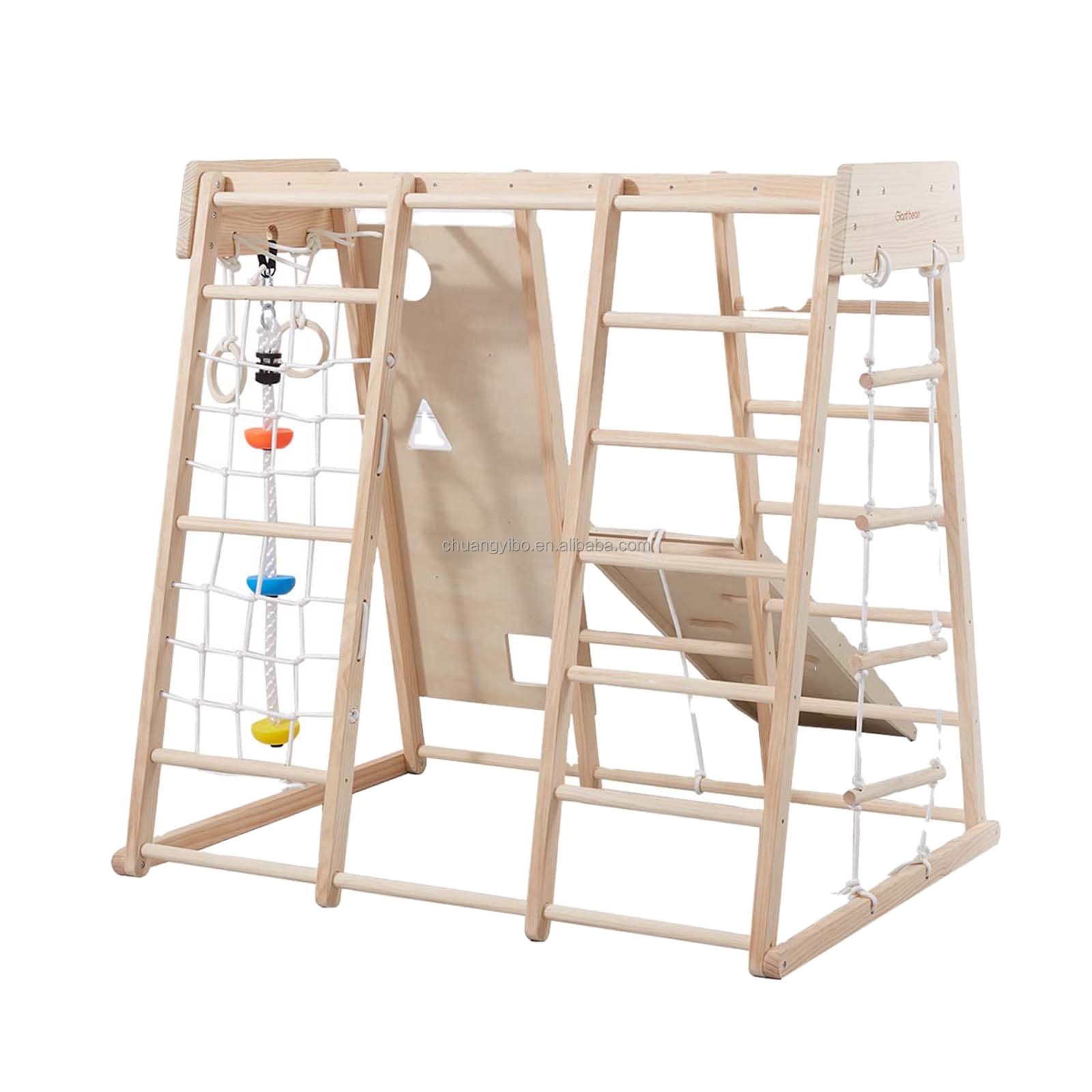 Indoor Playground Jungle Gym T - Gymnastic Ring Wood avaliação e preço