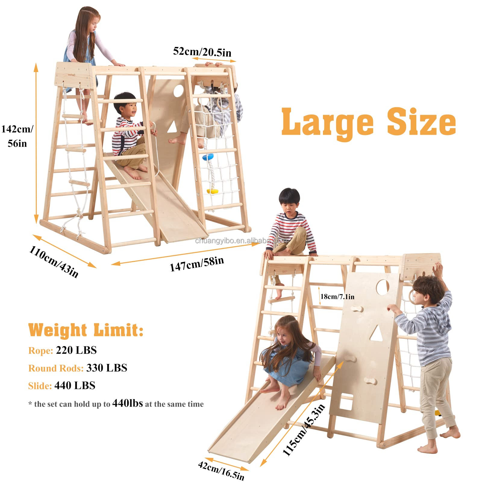 Indoor Playground Jungle Gym T - Gymnastic Ring Wood avaliação e preço