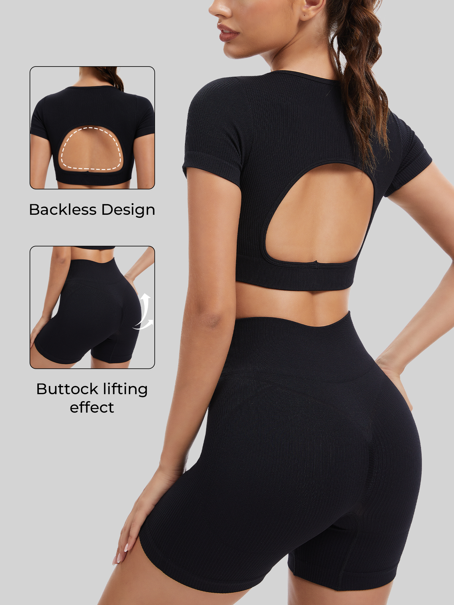 Yoga Set Sports Bra Outfit, Ti - Crossfit Training Gear avaliação e preço