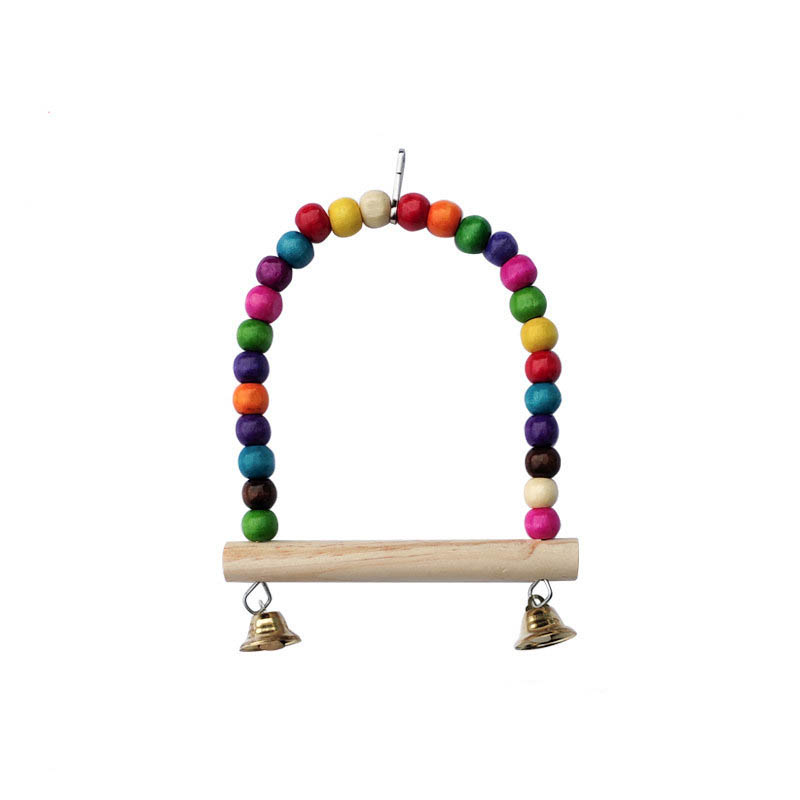 Wooden Bird Toys Small Parrot  - Gymnastic Ring Wood avaliação e preço