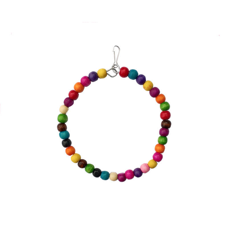 Wooden Bird Toys Small Parrot  - Gymnastic Ring Wood avaliação e preço