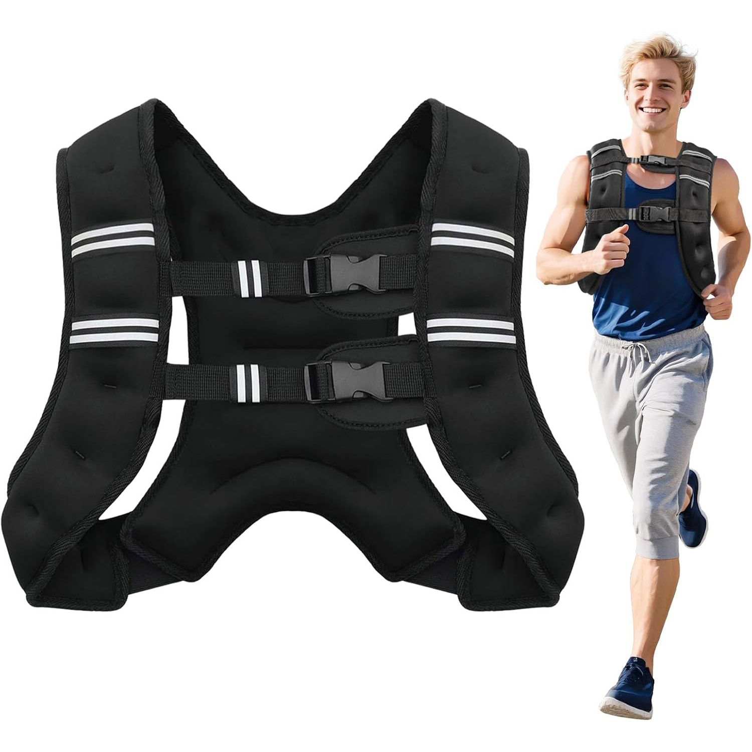 Weighted Vest with Reflective  - Crossfit Weight Vest avaliação e preço