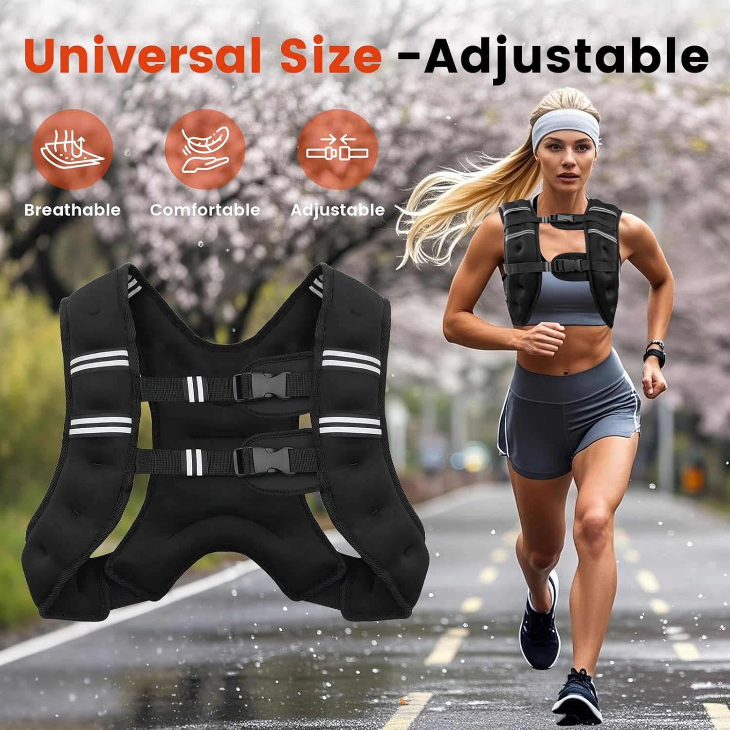 Weighted Vest with Reflective  - Crossfit Weight Vest avaliação e preço